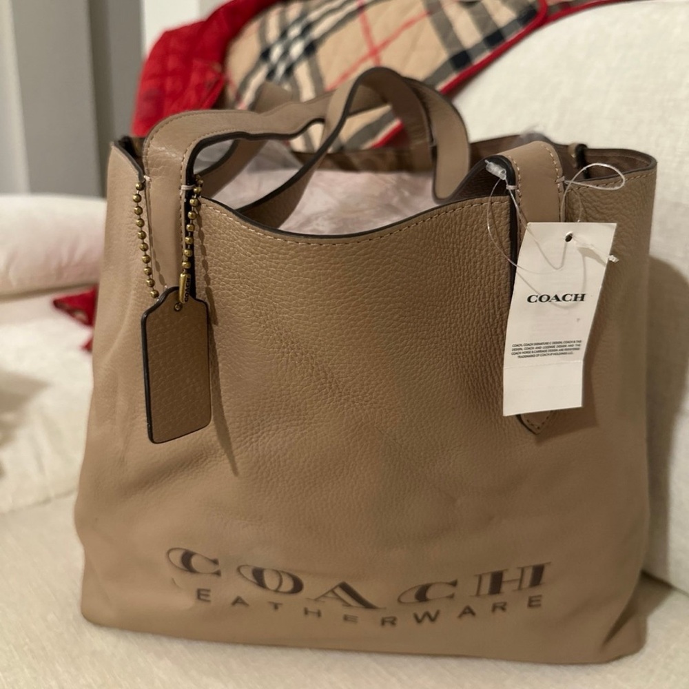 Coach leather tote